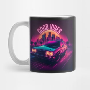 Good vibes - retro positive road trip Mug